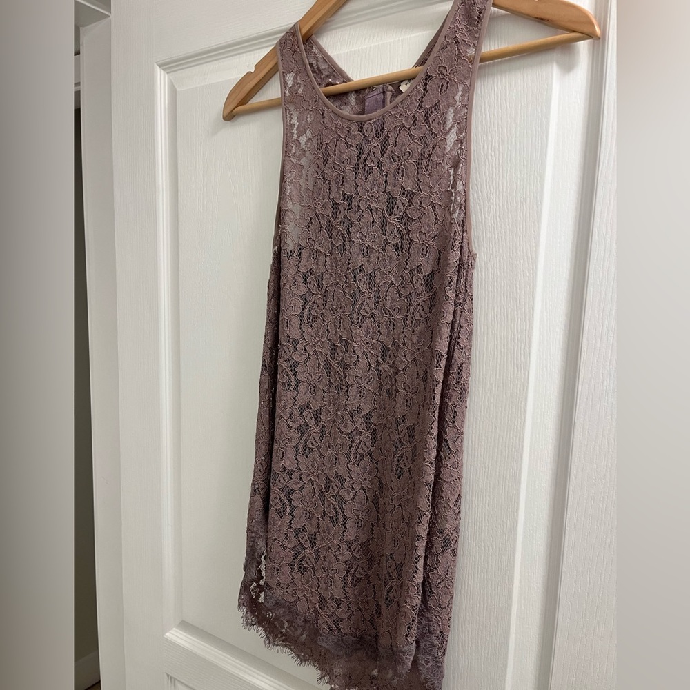 Aritzia Wilfred Lace Top with Zipper - XS
